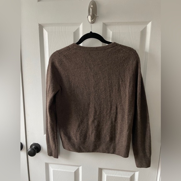 Brown Cashmere Cardigan Sweater - Picture 4 of 4